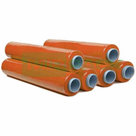 Стрейч пленка ручная 500 мм 20 мкм 1,5 кг оранжевая - Вид 1