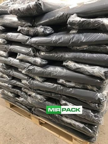 Мешки для мусора 120 л, 60 мкм, черные, в пачках 100 шт. 2х слойные - Вид 7